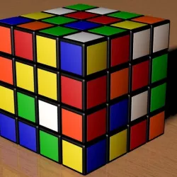 4X4 SCRAMBLED RUBIK'S CUBE