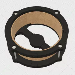 6 inch e-drum pad with small 3d printer