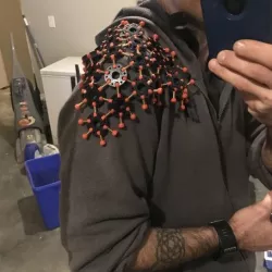 adjustable 3D printed fabric/armour with high strength improved flexibility