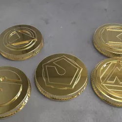 Alien rangers power coins 3D print model