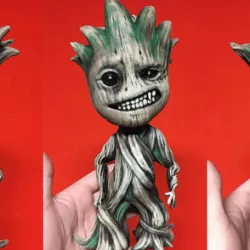 Baby Groot Sculpture 3D Print Model - STL Files for 3D Printing