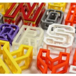 BEAM 3D printable Typeface