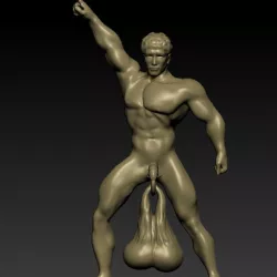 Big balls door knocker