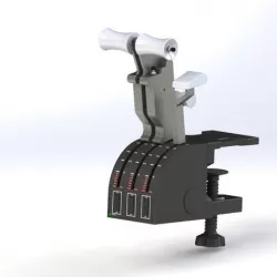 Boeing 737 throttle handles for saitek pro flight
