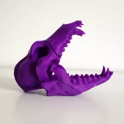 BONEHEADS: Wolf Skull & Jaw Bone - PROMO - 3DKITBASH.COM
