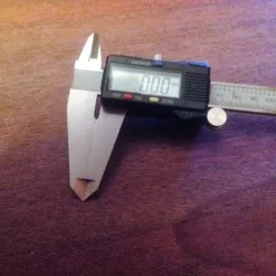 Caliper, replacement of the battery on AAA.