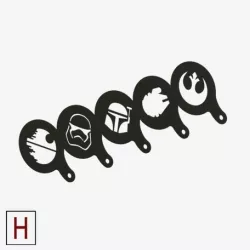 Chocolate-Coffee stencils Star Wars collection