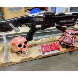 Combat shotgun weapon stand (Doom)
