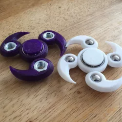 Customizable Edgy Yin Yang Fidget Spinner (pick-a-weight)