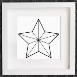Customizable Origami Christmas Star No. 1