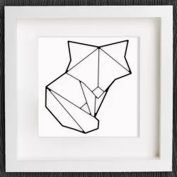 Customizable Origami Cute Fox