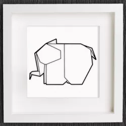 Customizable Origami Elephant