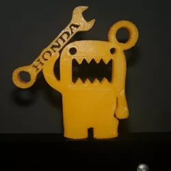 Deep dome key ring