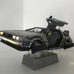 DIY DeLorean Time Machine with lights!!