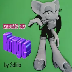 Drawing / Drawing 3D Rouge (sonic)
