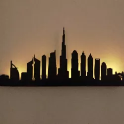 Dubai Silhouette Wall Decor