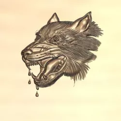 eight models of wolf heads