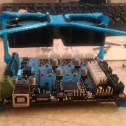 Fan Mount for MKS BASE V1 3d printer board