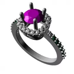 Free !! 3D CAD Model For Solitaire With Accents Ring