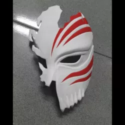 Half Hollow Mask - Kurosaki Ichigo - Bleach 3D print model