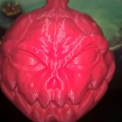 Halloween Pumpkin scarecrow head (no support)