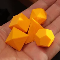 Handful of Platonic solids