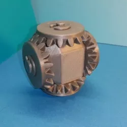 Head with 4 bevel gears