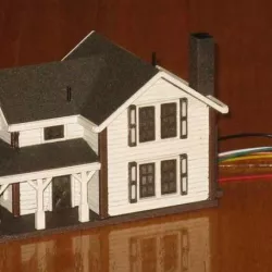 HO Scale Two Story Farmhouse