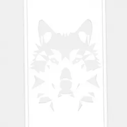 Iphone 7 Geometric Wolf Case