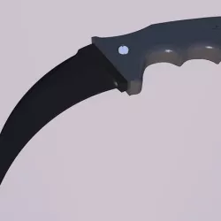 Karambit with blade mold