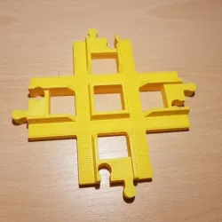 LEGO Duplo train track: crossing (90°)