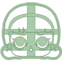 Lol x 4 cookie cutter - LOL cookie cutter