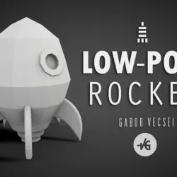 Low-Poly Rocket