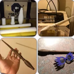 Luna Lovegood Wand (Easy print)