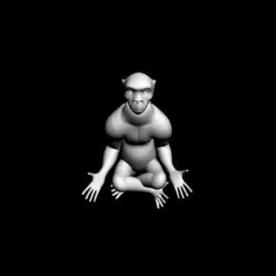 meditating monkey