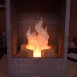 Minecraft/8-bit Led Fireplace