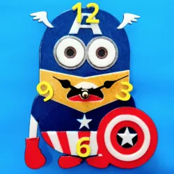Minions 3D Clock