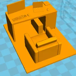 Model of an office