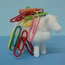 Paper clip sheep