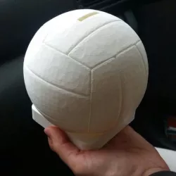 piggy bank shaped like a volleyball ball