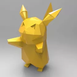 PIKACHU  LOW-POLY POKEMON NEW MODEL