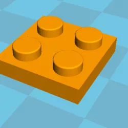 Plate 2x2 lego