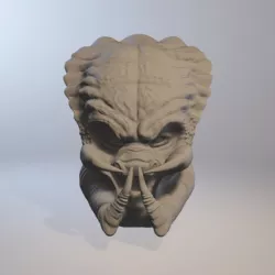 Predator head 3D lifesize model cosplay collection