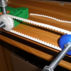 printable T profile belt with soft PLA