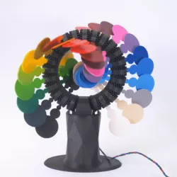 RAINBOW ROLLER-COASTER - KINETIC CIRCLE SCULPTURE