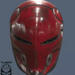 Red Hood Cyborg Ninja Helmet