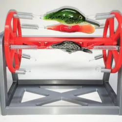 Rotating Fishing Lure Drying Rack