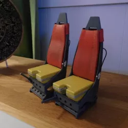 Scale helicopter seats. Westland Lynx 1:8 seats.