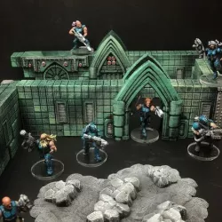 ScatterBlocks: TechnoGothic Walls (28mm/32mm scale)