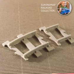 Short tracks set: curved, straight (No2A, No1B) - Euroreprap Railroad System